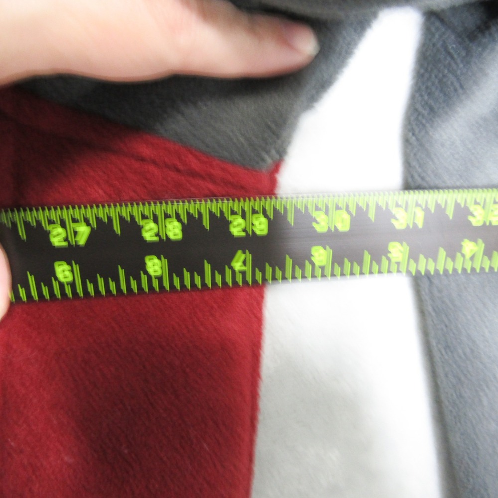 Columbia Mens 3X Fleece Jacket Gray Red Colorblock Full Zip Mock Neck - Picture 7 of 10